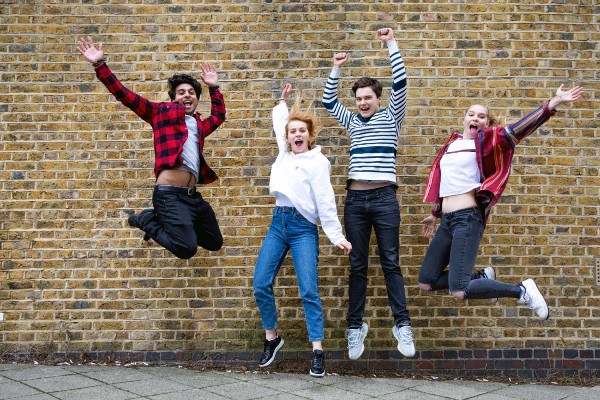 image of happy teenagers